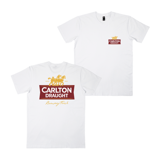 Carlton Draught Classic Tee White T-Shirt Carlton Draught