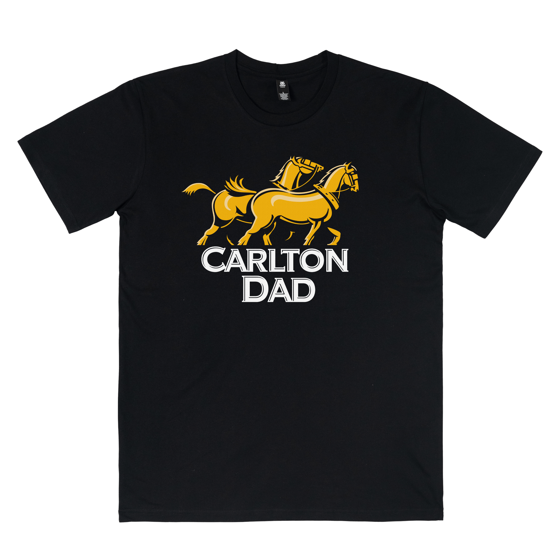 Carlton Draught Dad Tee Black T-Shirt Carlton Draught