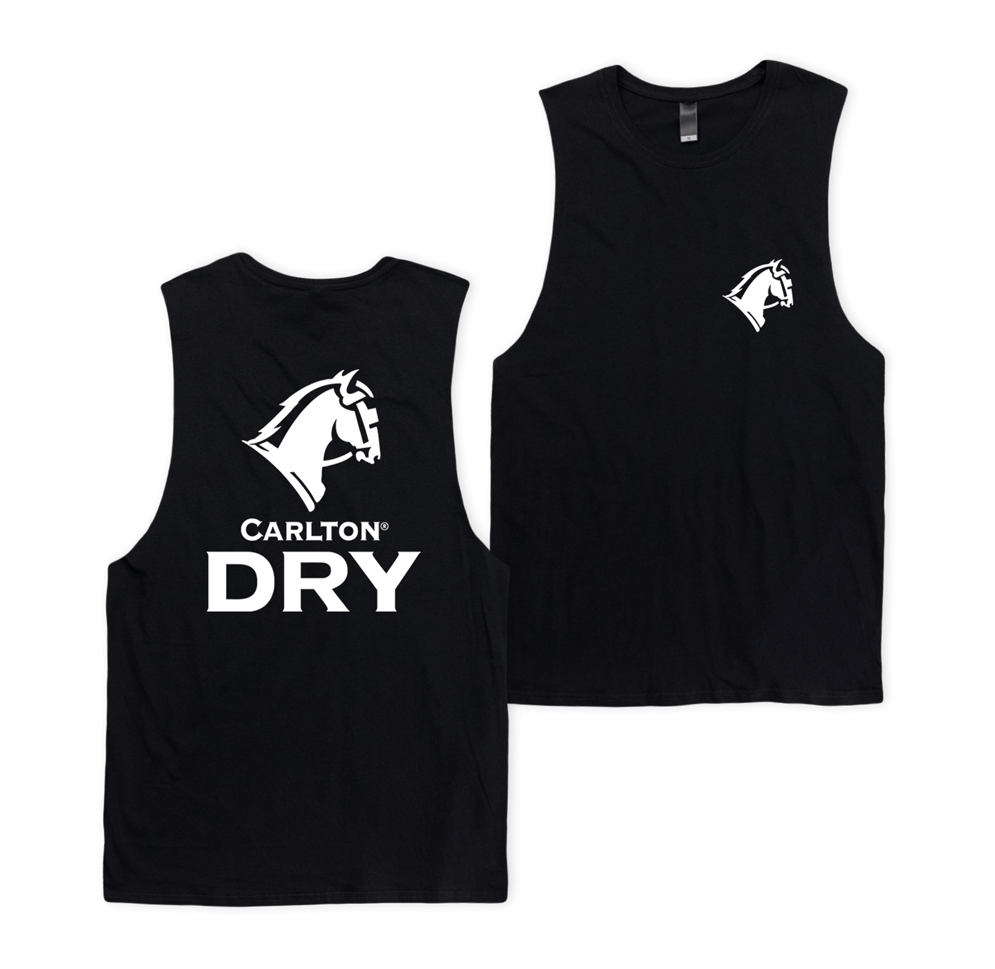 Carlton Dry Current Muscle Tee Black Muscle Tanks Carlton Dry