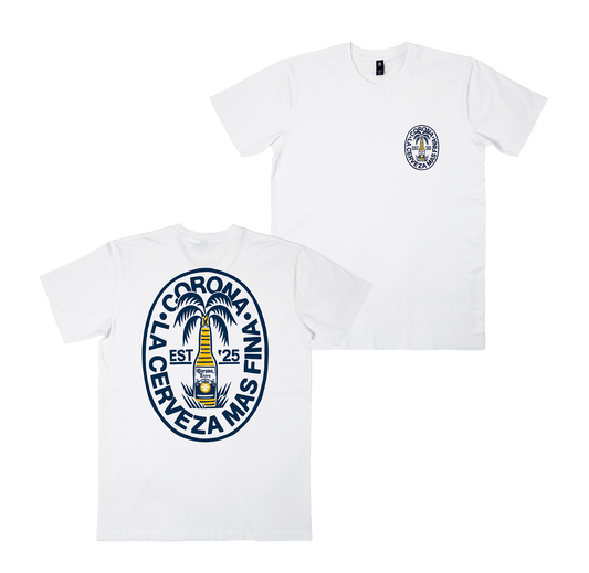 Beach Flora Tee White T-Shirt Corona