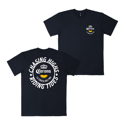 Chasing Highs Tee Navy T-Shirt Corona