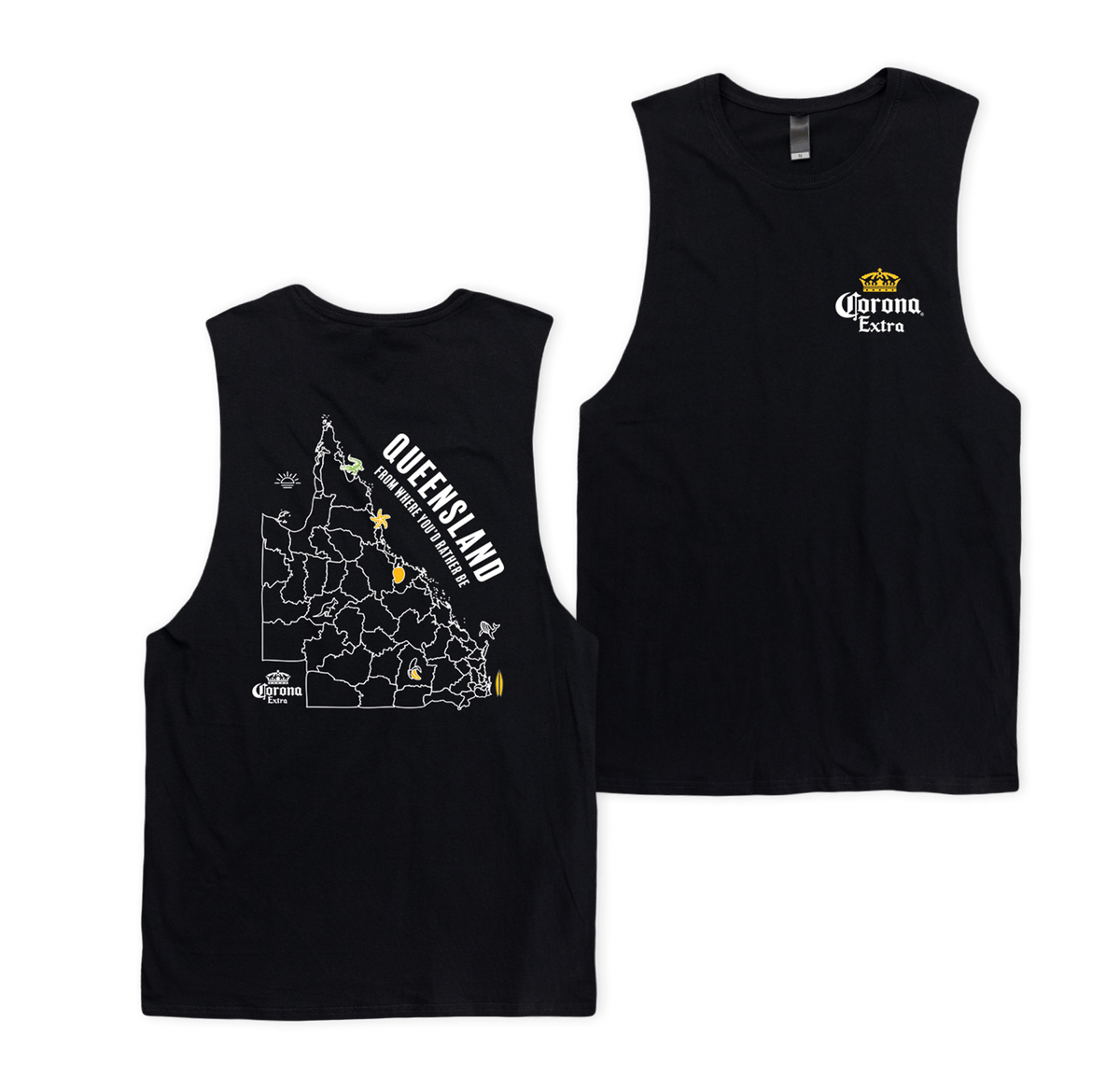 Corona Queensland Muscle Tee Muscle Tanks Corona
