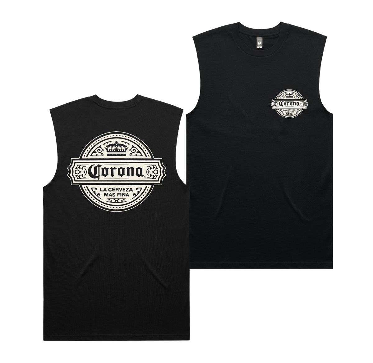 Corona Seal Muscle Tee Black Muscle Corona