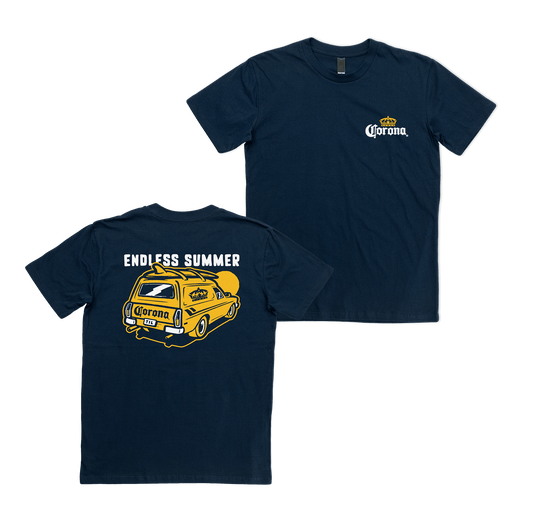 Endless Summer Tee Navy T-Shirt Corona