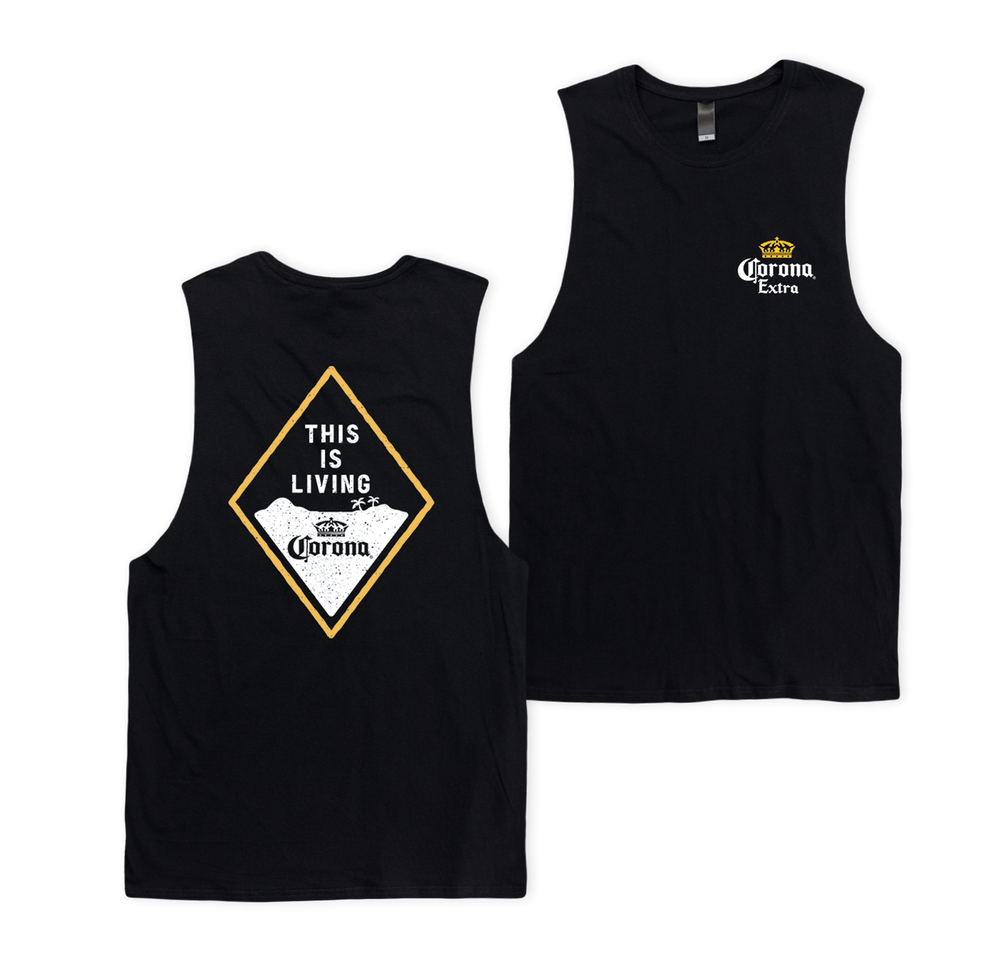 Living Muscle Tee Muscle Tanks Corona