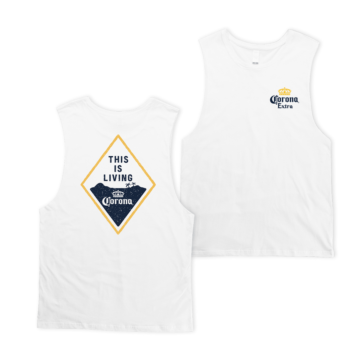 Living Muscle Tee Muscle Tanks Corona