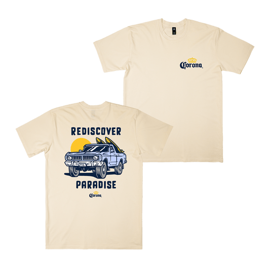 Rediscover Paradise Tee Ecru T-Shirt Corona