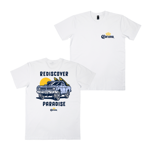 Rediscover Paradise Tee White T-Shirt Corona