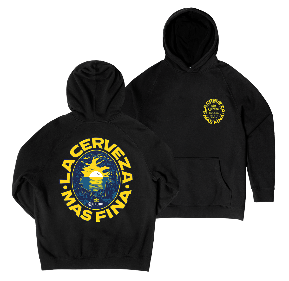 Sunset Bound Hoodie Black Hoodie Corona