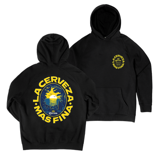 Sunset Bound Hoodie Black Hoodie Corona