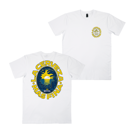 Sunset Bound Tee White T-Shirt Corona