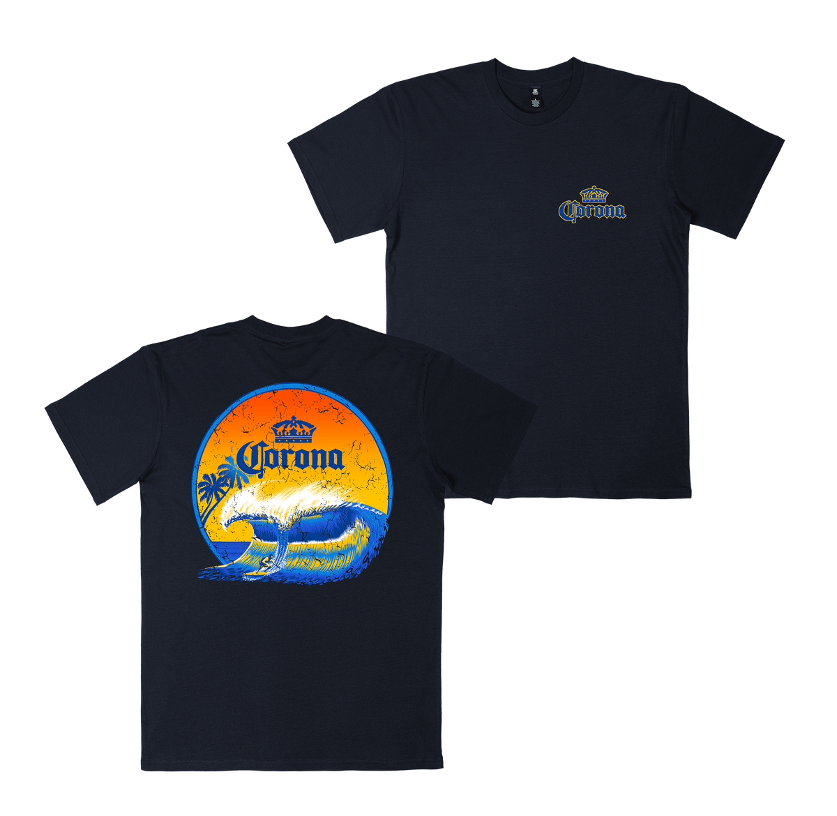 Sunset Sesh Tee Navy T-Shirt Corona