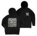 Woodblock Hoodie Black Hoodie Corona
