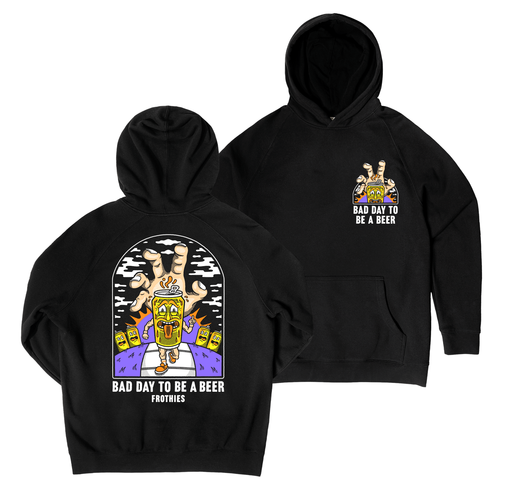 Bad Day Hoodie Black Hoodie Frothies