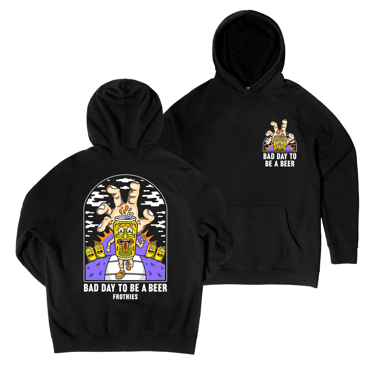 Bad Day Hoodie Black Hoodie Frothies