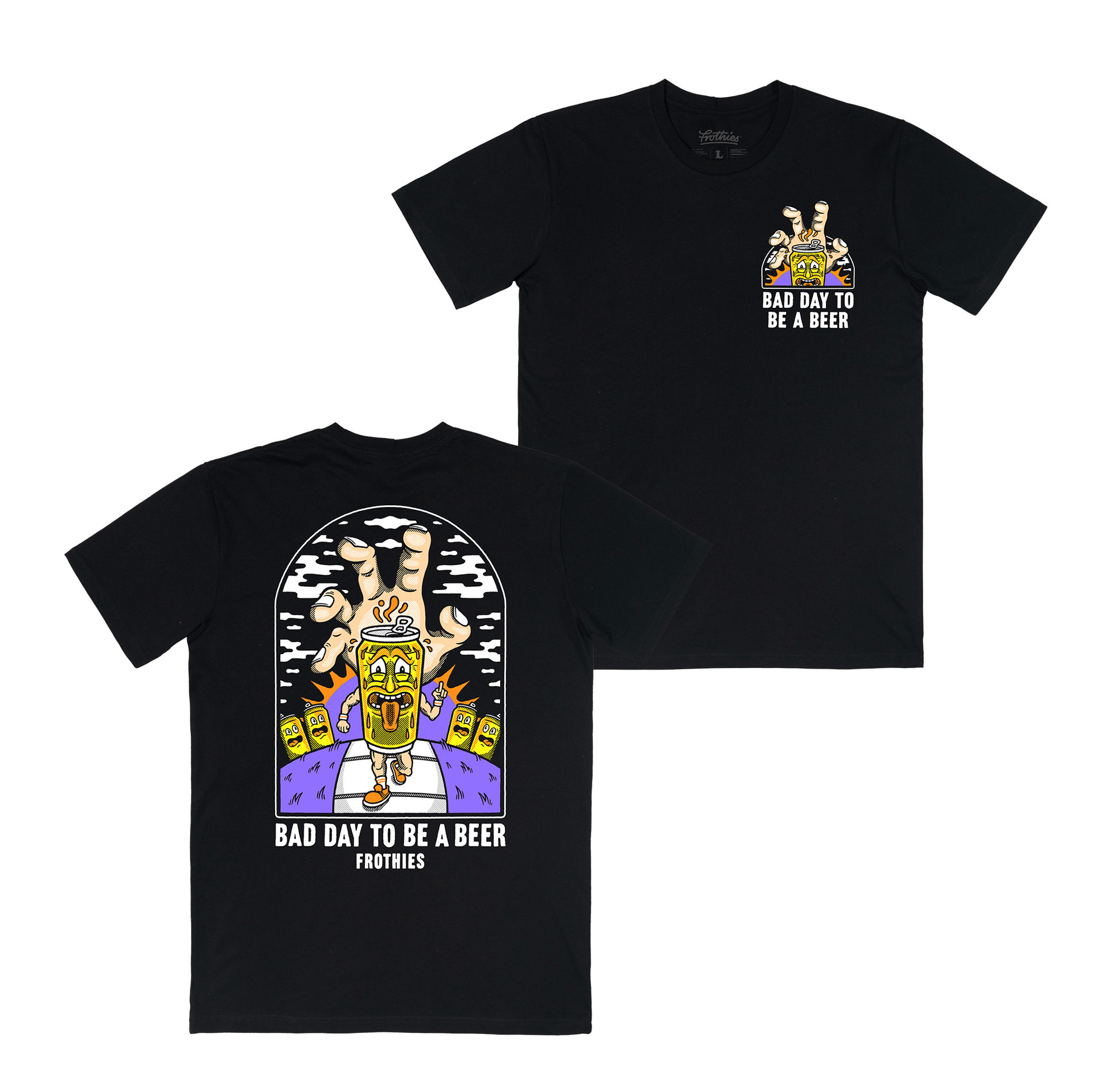 Bad Day Tee Black T-Shirts Frothies