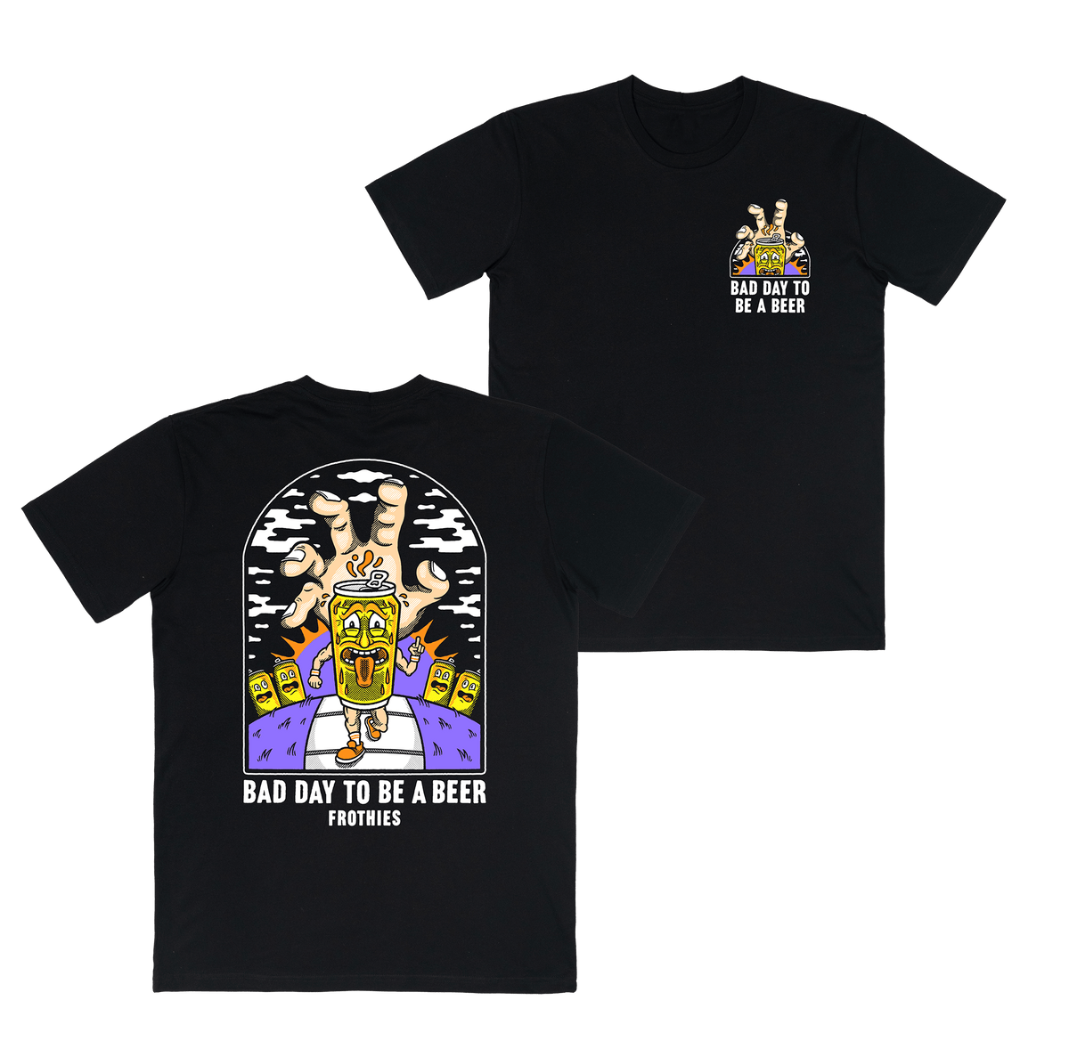 Bad Day Tee Black T-Shirts Frothies