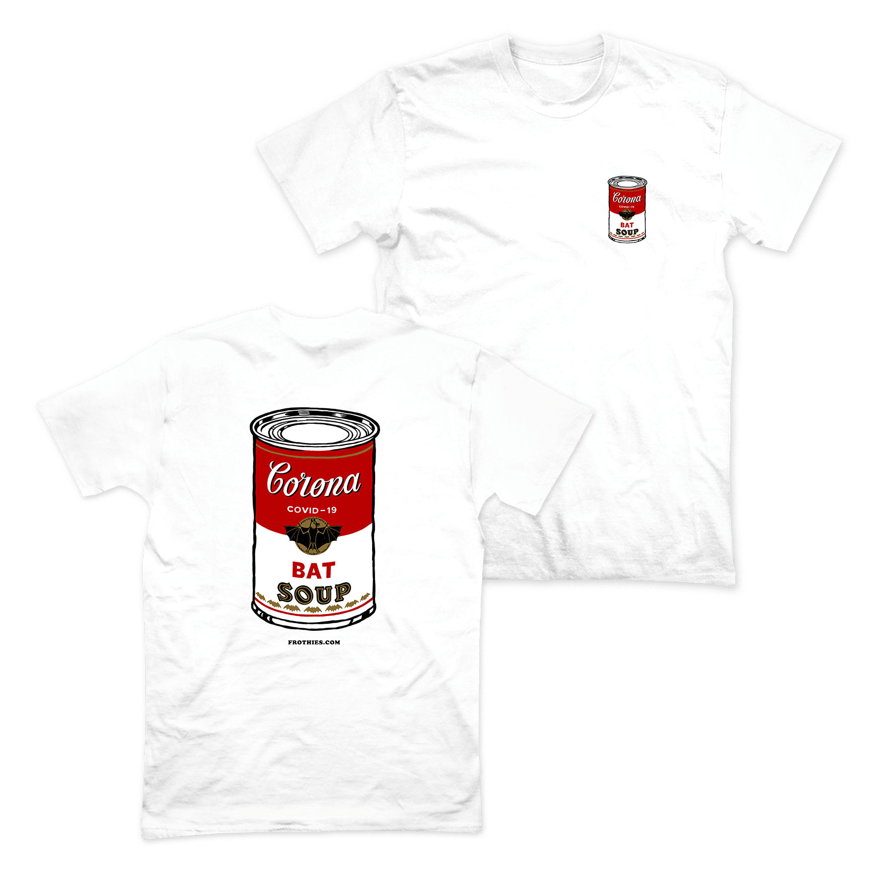 Bat Soup Pocket & Back Tee T-Shirt Frothies