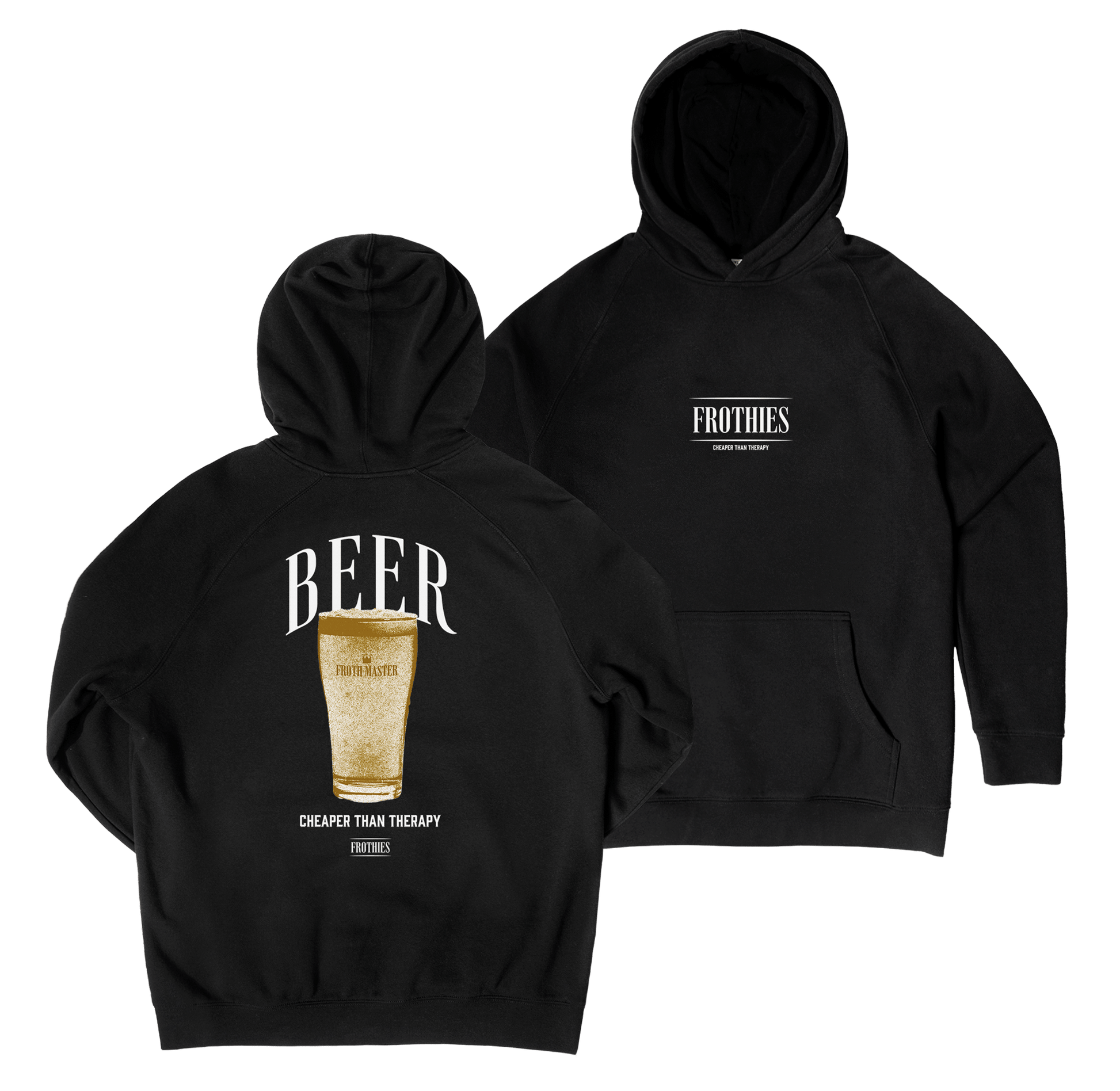 Beer Hoodie Black Hoodie Frothies