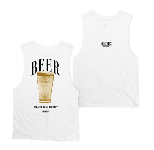 Beer Muscle Tee White Muscle Tanks Frothies