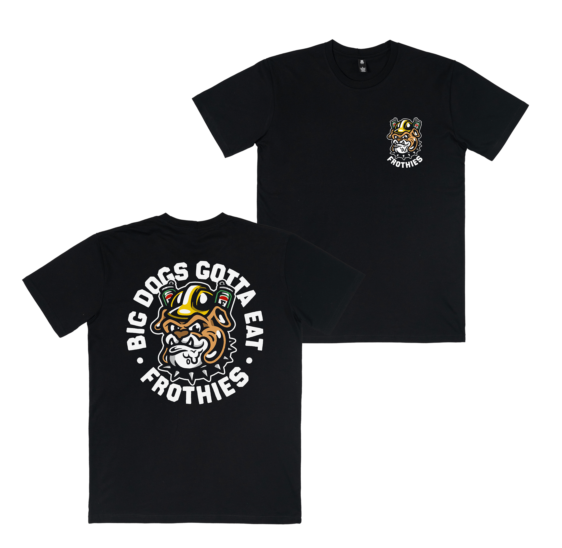 Big Dog Tee Black T-Shirt Frothies