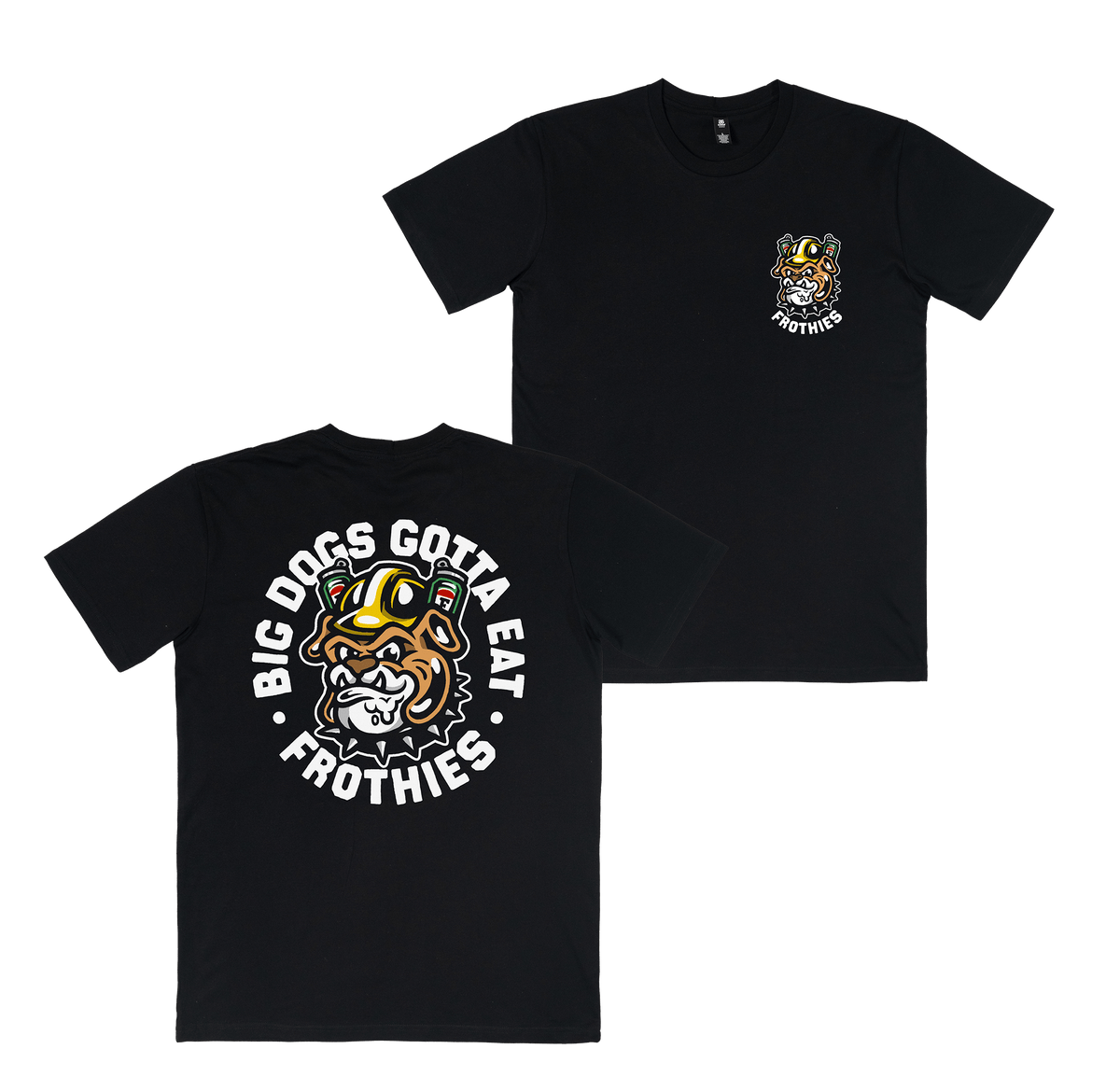 Big Dog Tee Black T-Shirt Frothies
