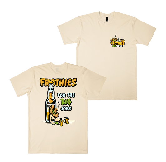 Big Jobs Tee Ecru T-Shirt Frothies