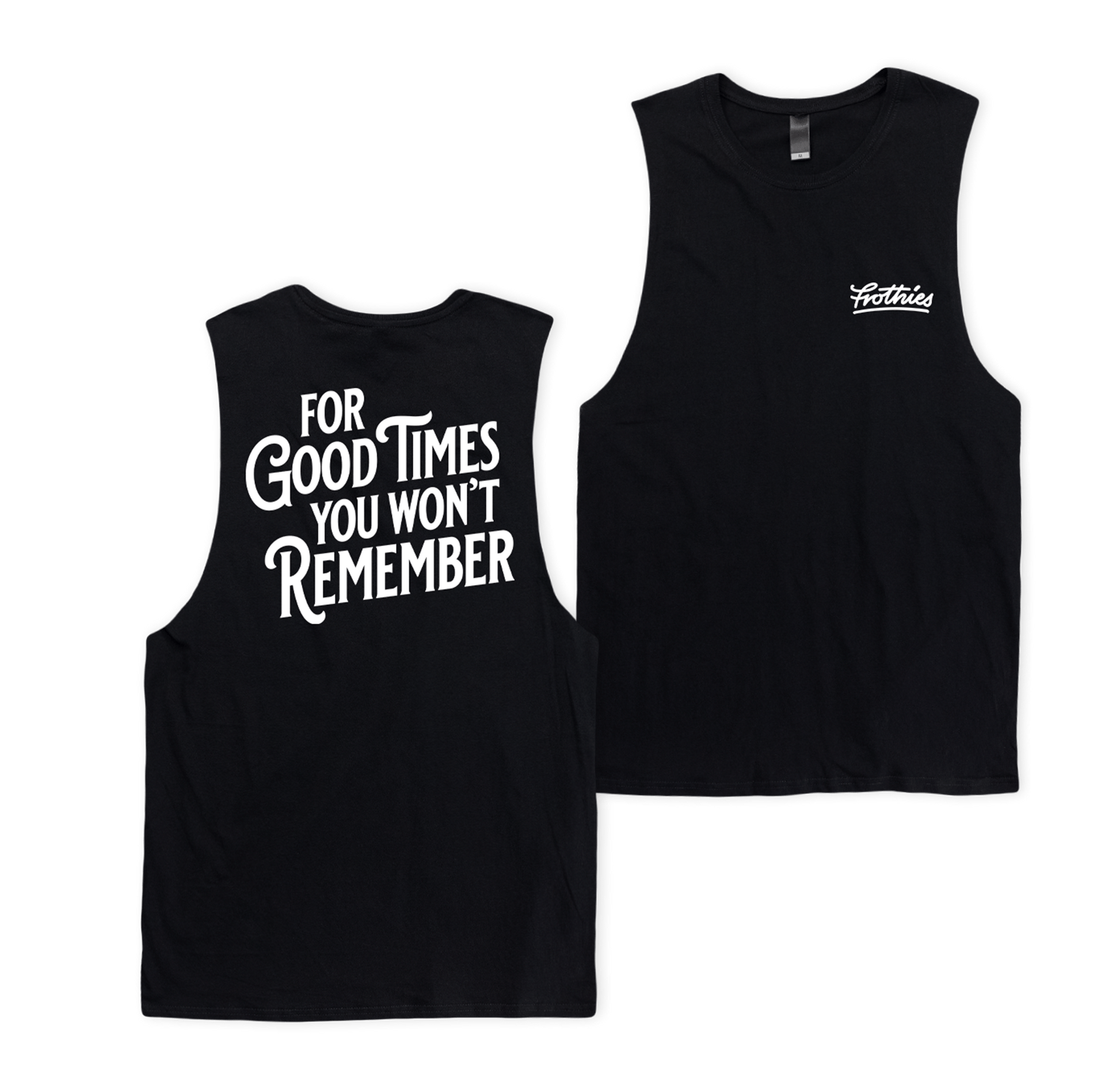 Blackout Muscle Tee T-Shirt Frothies