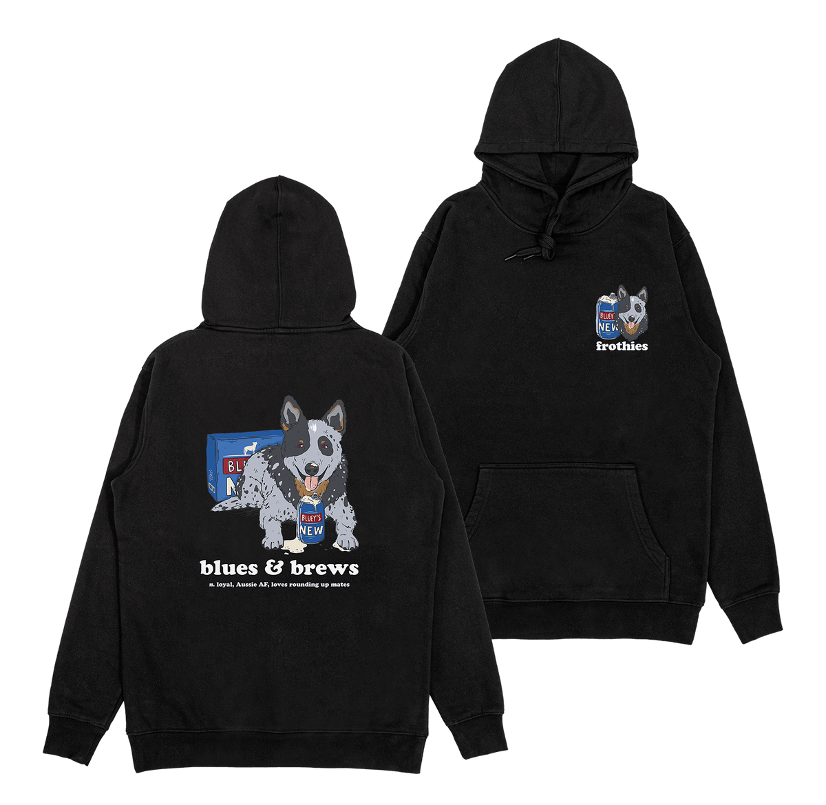 Blues & Brews Hoodie Hoodie Frothies