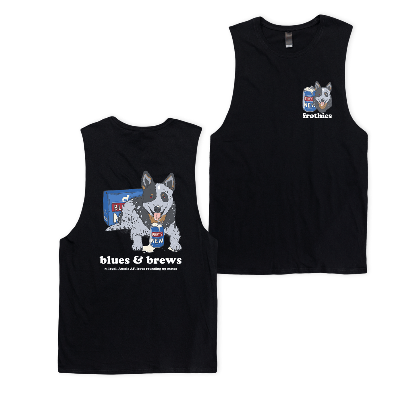 Blues & Brews Muscle Tee Muscle Tanks Frothies