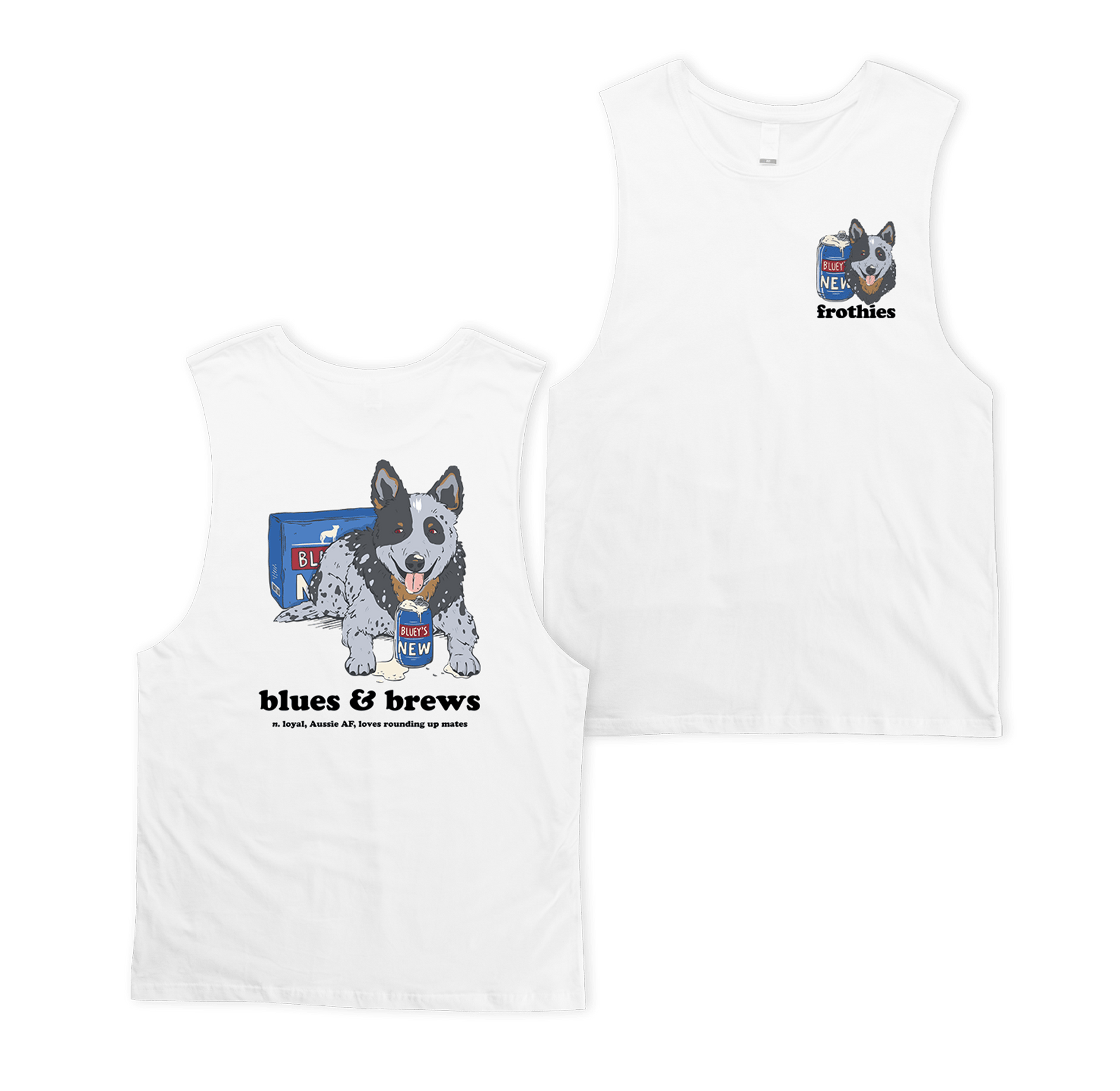 Blues & Brews Muscle Tee Muscle Tanks Frothies