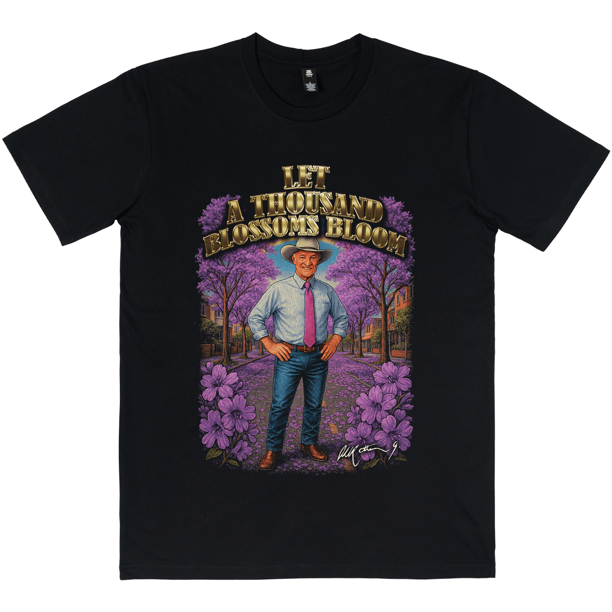 Bob Katter Tee Black T-Shirt Frothies