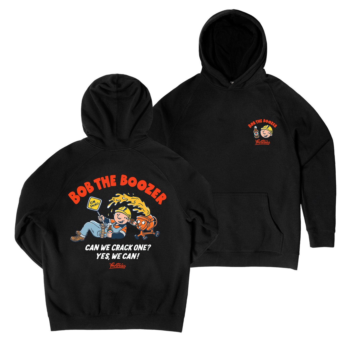 Bob The Boozer Hoodie Black Hoodie Frothies