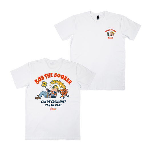 Bob The Boozer Tee White T-Shirt Frothies