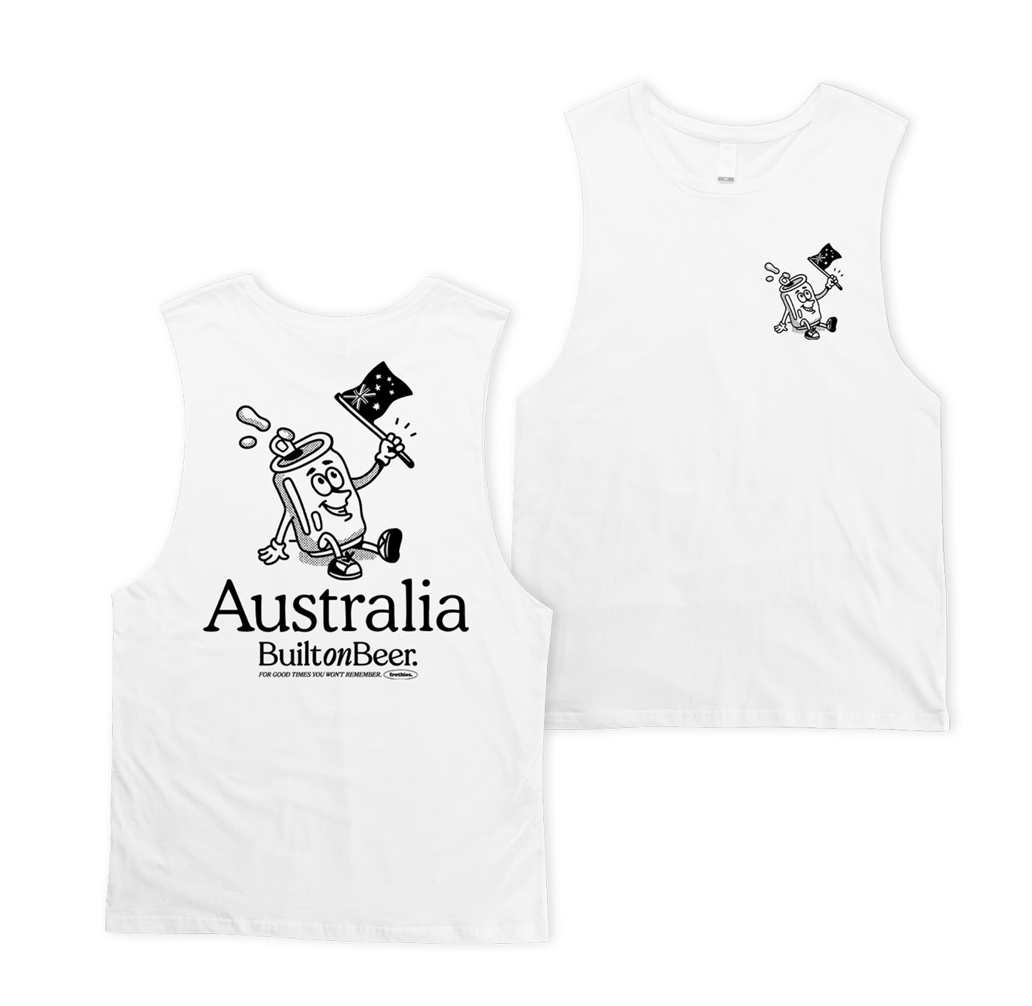 Built On Beer 2024 Muscle Tee Muscle Tanks Frothies