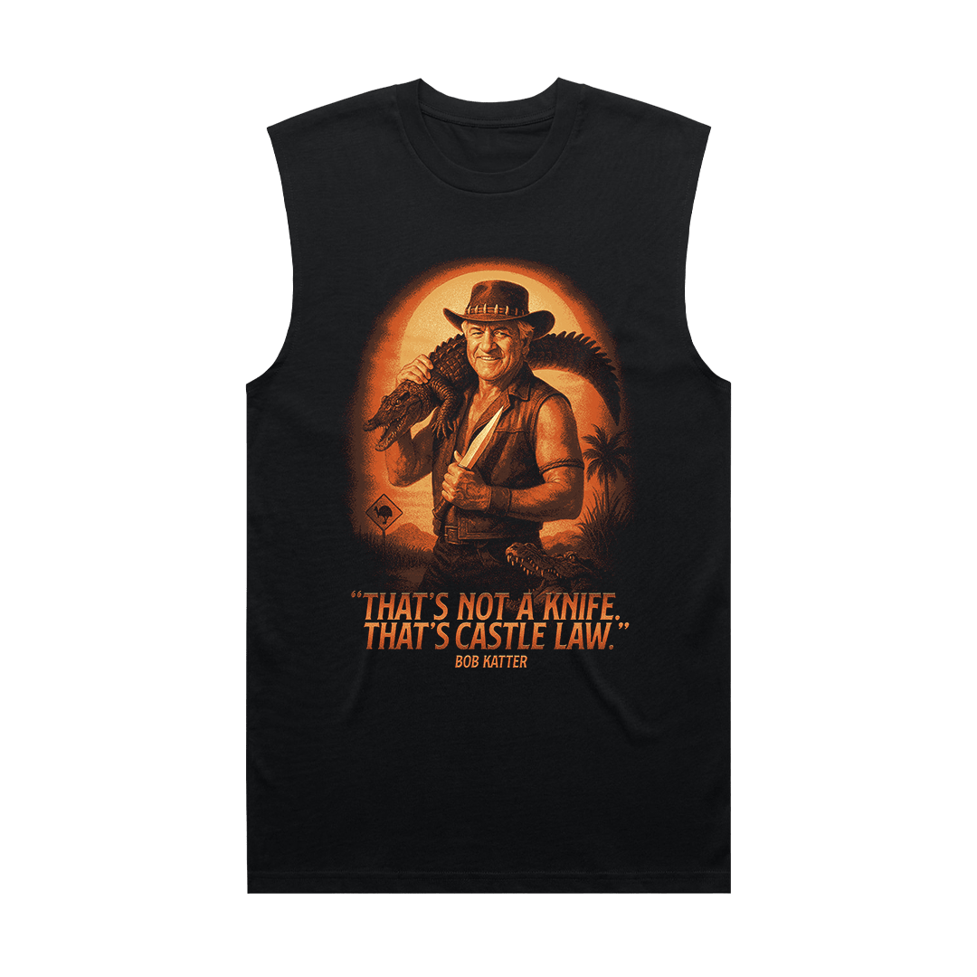 Castle Law Crusader Muscle Tee Black Muscle Frothies