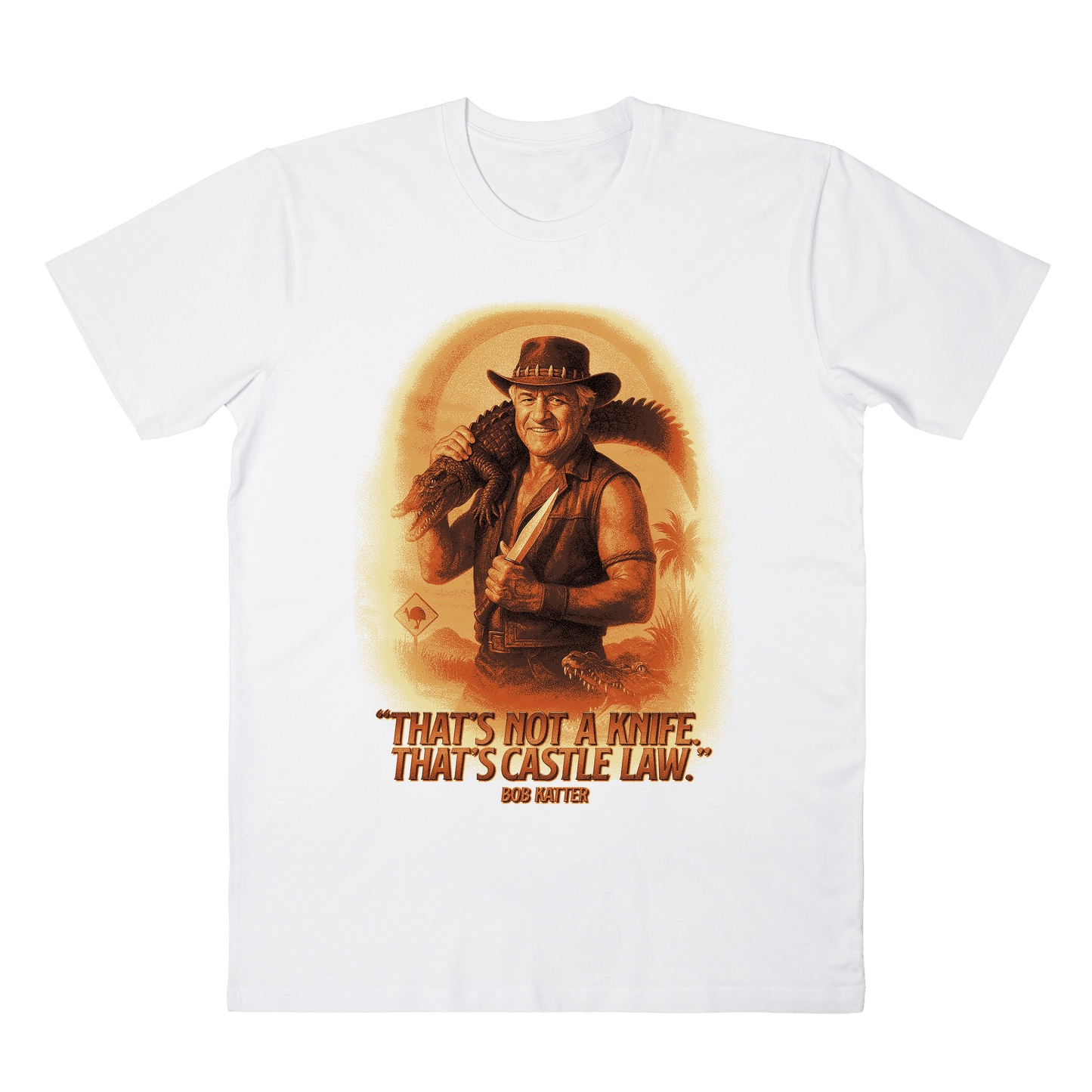 Castle Law Crusader Tee White T-Shirt Frothies