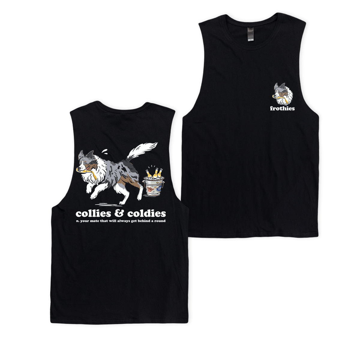 Collies & Coldies Muscle Tee Muscle Tanks Frothies