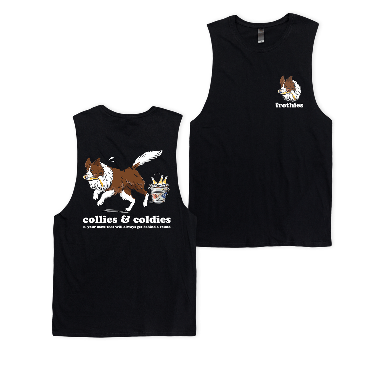 Collies & Coldies Muscle Tee Muscle Tanks Frothies