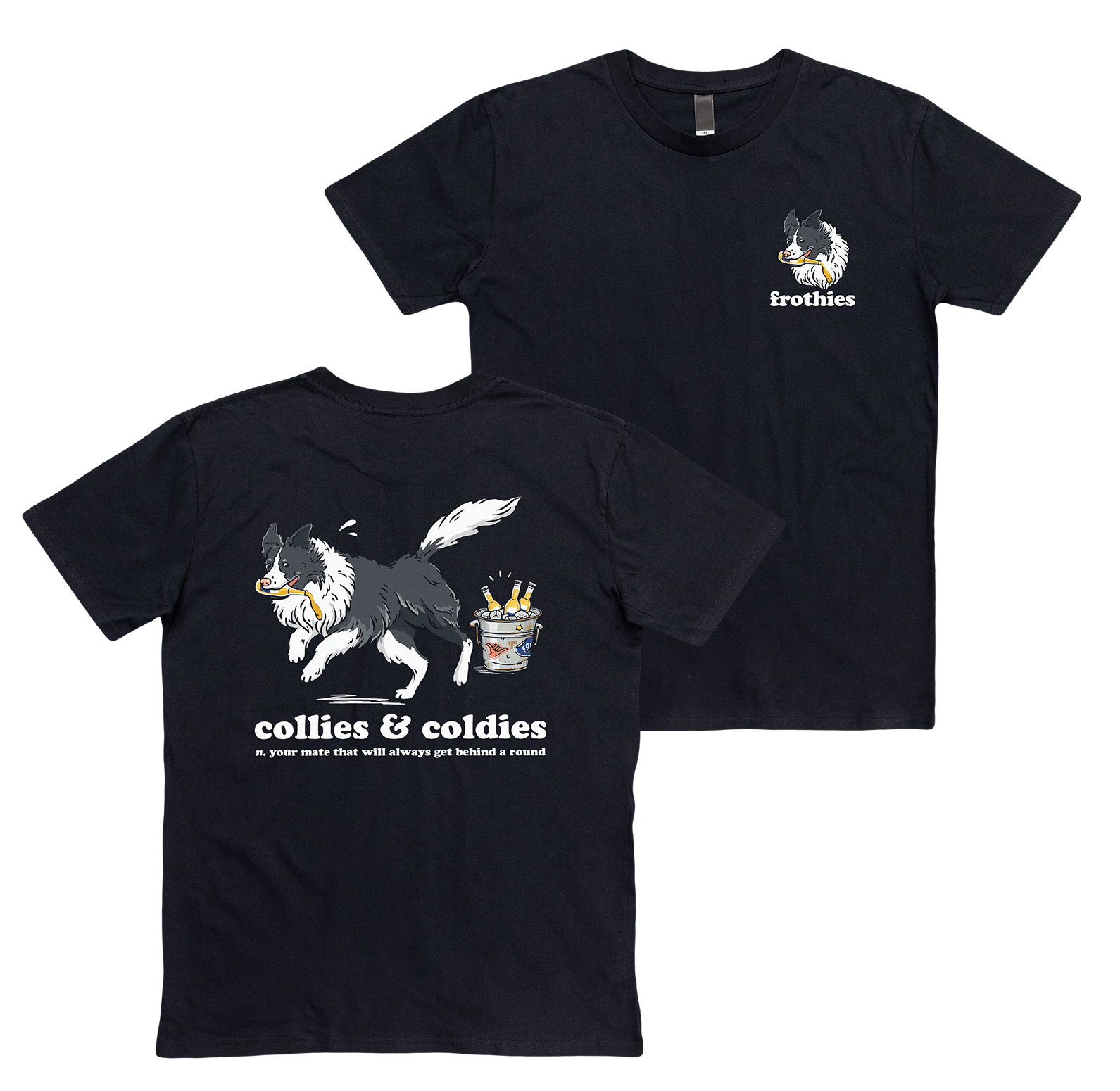 Collies & Coldies Tee T-Shirt Frothies