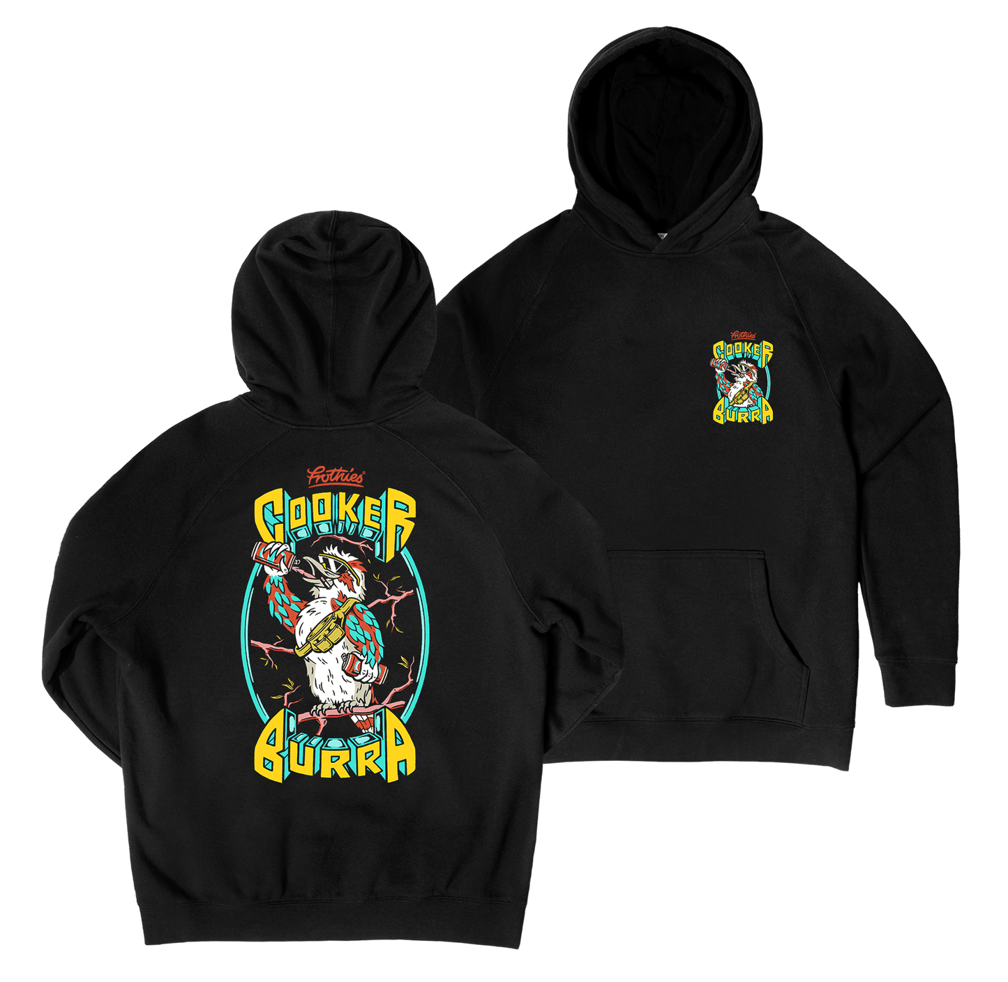 Cookerburra Hoodie Black Hoodie Frothies