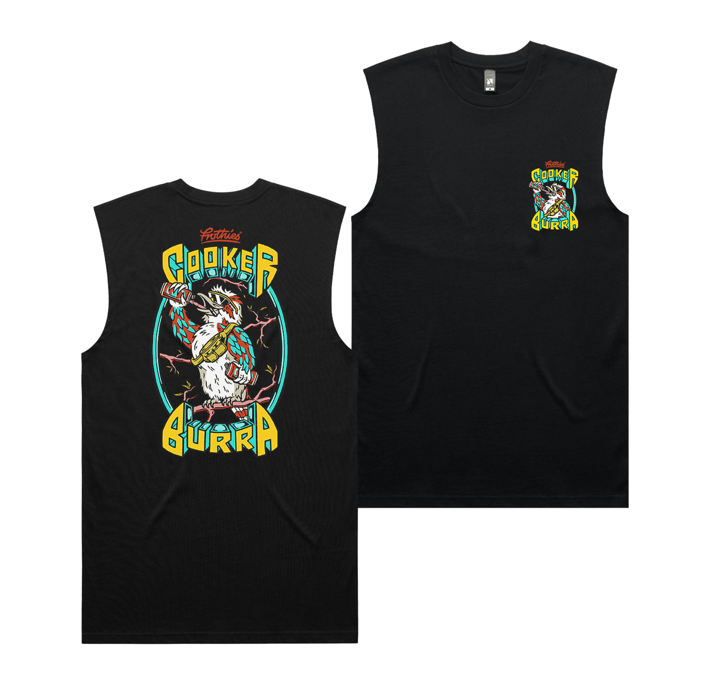 Cookerburra Muscle Tee Black T-Shirt Frothies