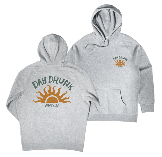 Day Drunk Hoodie Grey Hoodie Frothies