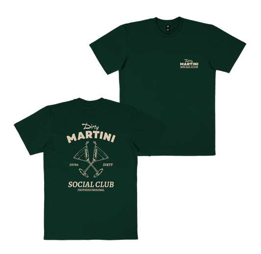 Dirty Martini Social Club Tee Green T-Shirt Frothies