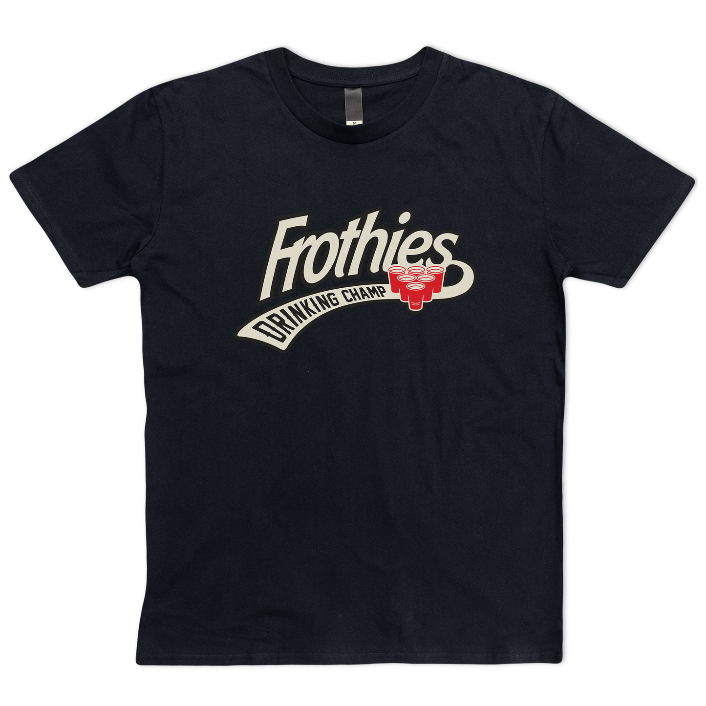 Drinking Champ Tee Black T-Shirt Frothies