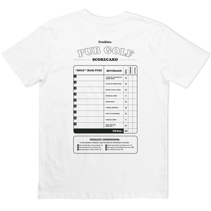 Drinking Game Pub Golf Tee T-Shirt Frothies