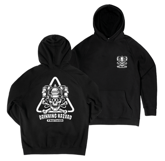 Drinking Hazard Hoodie Black Hoodie Frothies