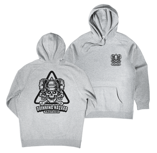 Drinking Hazard Hoodie Grey Hoodie Frothies