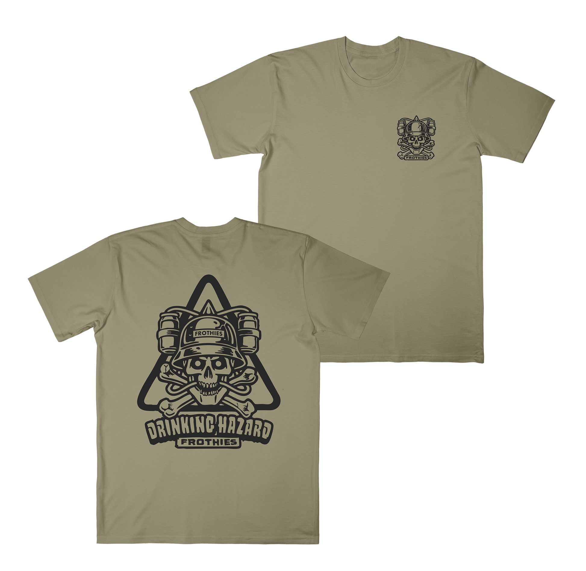 Drinking Hazard Tee Eucalyptus Tshirts Frothies