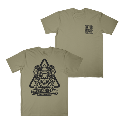 Drinking Hazard Tee Eucalyptus Tshirts Frothies